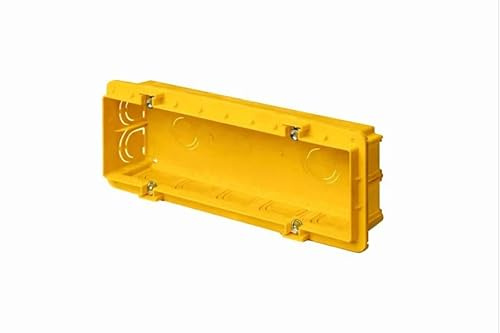 Scatola da Incasso 6/7 Posti Elevata Capienza 172x70x48 mm – Per Impianti Elettrici e Supporti Modulari – Installazione a Muro – LEMAG SRL