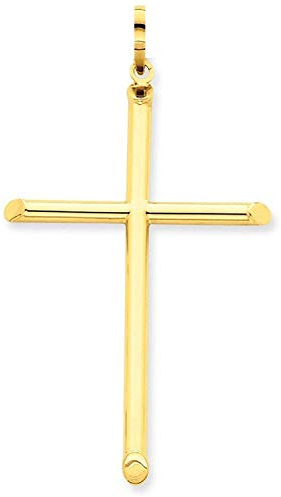 PRINS JEWELS Gold Kreuz Anhänger Aus 14 Karat 585 Gelbgold Unisex