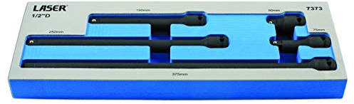 Laser 7373 Impact Extension Bar Set 1/2D 5PC