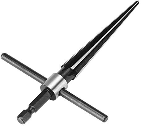 Ftvogue Escariador CóNico Puente Agujero Del Pasador Handheld Forma En Forma de T Afiladora Hexagonal Mango Herramienta de PerforacióN Para Tablones Tornillo de Biselado