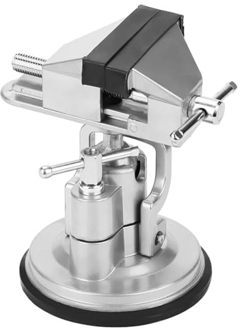 Morsa tavolo, mini morsetto tavolo, piccola morsa a ventosa, girevole a 360°, per banco lavoro, riparazioni, modellazione, saldatura e fai te