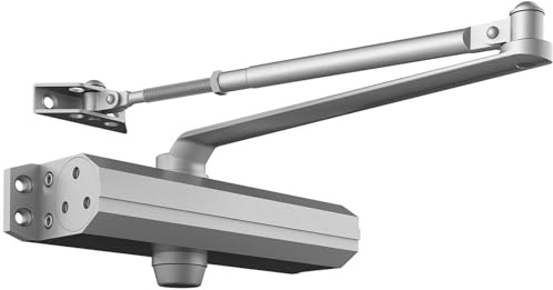 VEVOR Dörrstängare, automatisk dörrstängare, kommersiellt eller bostadsbruk för dörrvikter 120 kg, justerbar storlek hydraulisk buffert dörrstängare slitstark gjuten aluminiumkropp, enkel