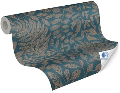 Livingwalls vorgeleimte Vliestapete DESIGNDROP - Tapezieren ohne Kleister - Braun, Beige, Schwarz - Holzoptik Tapete Made in Germany - 784591