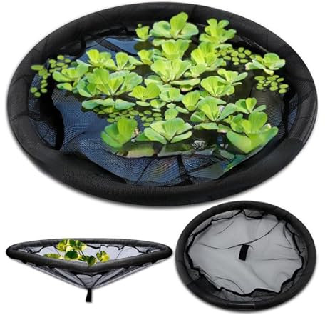 Schwimmende Pflanzenbarriere Für Teiche, Schwimmende Pflanzinsel, Schwimmende Teichpflanzgefäße, Schwimmende Pflanzenschutzinsel Für Teiche, Schützen Sie Ihre Schwimmpflanzen Vor Teichfischen(80cm)