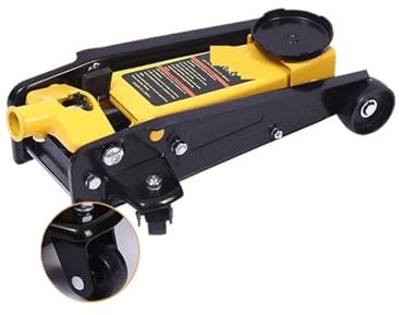 Gato de aire, Gato hidráulico de piso 2T/3T, neumático de perfil bajo, de acero resistente, for carreras, con bomba de elevación de un solo pistón.(2 Tons)