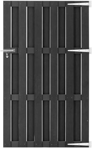 Vopese Gartentor WPC 100x180 cm Grau Model318105