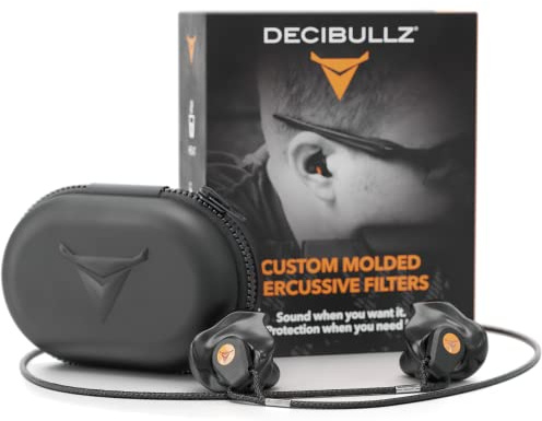 Decibullz Percussive Moldable Earplugs for Hunting & Shooting, Gun Range Hearing Protection for Shooters, Reusable Ear Plugs for Shooting Range