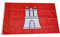 Stormflag Hamburger Flagge(90cmx150cm) Polyester Pongee 90g mit Ösen mit Doppelnadel genäht.