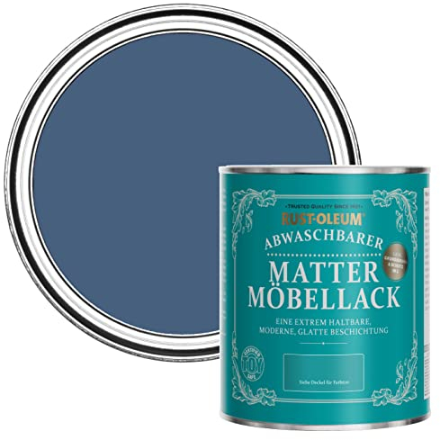 Rust-Oleum Blue Furniture Paint in Matt Finish - Ink Blue 750ml