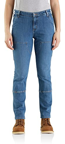 Carhartt Jeans da donna Double Front Straight, tiglio, 42