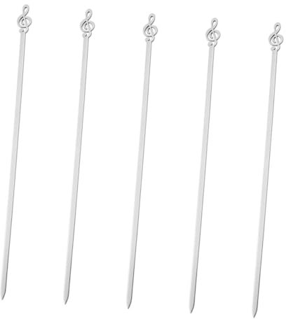 VANZACK 5pezzi Spiedini Acciaio Inossidabile Per Barbecue Riutilizzabili e Facili Da Pulire Per e Verdure Accessori Barbecue Professionali Per Grigliate All Aperto