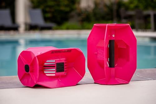 Garden Hose Aquastrength Hydro Tone - HYDRO-BELL Pool Exercise Dumbbells Pair | Water Weights | Functional Strength Training in the Pool | Quick Start Guide (Pink)