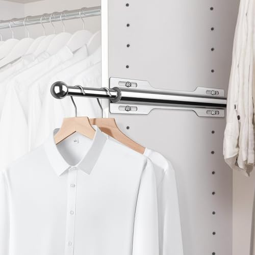 FIRJOY 12 Valet Rod for Closet Pull Out (1 Pack, Chrome)