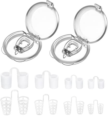 Dilatatore Nasale Antirussamento, Dispositivo Anti Russamento, Silicone Clip per naso Magnetico Dilatatore nasale, Soluzione Confortevole e Professionale per Russare