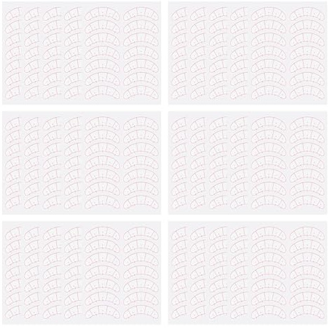 SEEDEW 420 Pezzi Adesivi Mappatura Ciglia, Adesivi Extension Ciglia, Cerotti/Cuscinetti Grande Capacità per Pratica e Precisione, Accessori per Extension Ciglia per Artisti Ciglia(Confezione Semplice)