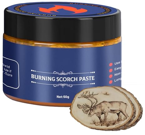 Burning Craft Paste, Compact Burning Patterns Branding Gel, Pasta per torcia in legno per bruciature Marker, Bruciare il legno per masterizzare marcatore adatto per principianti