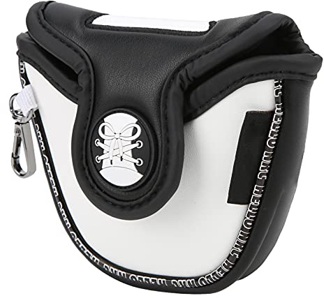 Baxnore Fermeture Personnalisée Golf Mallet Putter Couvre Couvre-Chef en Cuir Synthétique Miroir Imperméable Tissu PU Doux Délicat Anti-poussière Chaussure Forme Conception Épaissi (Noir)