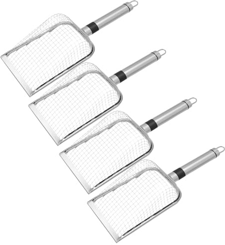 MospdyGear Confezione da 4 pezzi da 2 mm, 2,8 mm, 3,8 mm, 5 mm, setaccio da giardino in acciaio inox, adatto per compost, sabbia o terra, ideale per giardinaggio e spiaggia