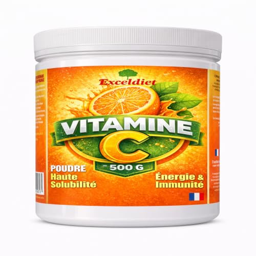 Vitamine C Poudre 500g Acide Ascorbique Pur 100% Sans Additifs