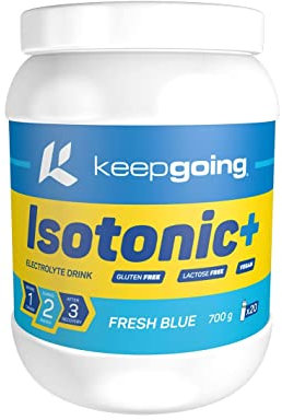 Keepgoing Isotonic+ Bebida Isotónica en Polvo Sabor Fresh Blue | Sales Minerales para Deporte | Electrolitos en Polvo | Isotónico en Polvo para Ciclismo | Rápida Asimilación | 700g