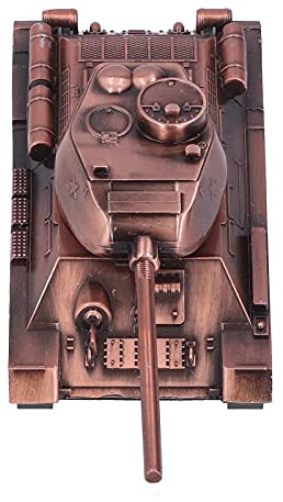Tissting Panzer 3D Metallo Modello Retro Design – Modello decorativo in lega di zinco per regali, collezioni e decorazione multiuso, 15 x 10 x 5 cm / 5,9 x 3,9 x 1,9 pollici