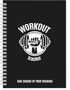 Workout Tracker - The Perfect Planner to record your Gym or Home Workouts - Six colours/styles - A5 size with 104 pages and space for 100 workouts - Set Goals & Track Progress