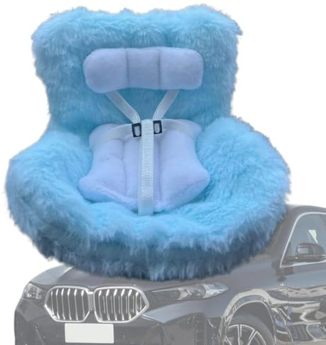 Asiento De Coche, Asiento Para Muñecas | Asiento De Coche Para Muñecas Con Suave Cojín Peludo | Peluga De Sofá Carácter Juguete Para Vehículos, Camiones,