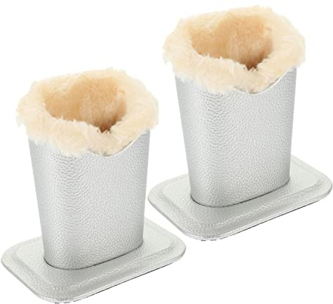 VALICLUD 2 Piezas Expositor De Gafas De Cuero Soporte para Gafas con Forro De Felpa Hogar para Organizar Lectura Estante o Escritorio