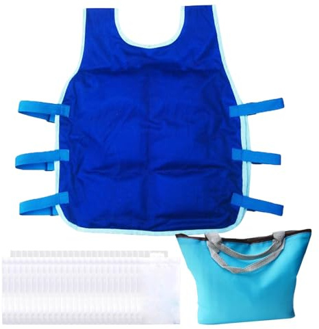 Genérico Chaleco Hielo, Insolación refrescante Verano para Hombres y Mujeres, chaleco de enfriamiento evaporativo, para trabajo al aire libre, equitación, correr