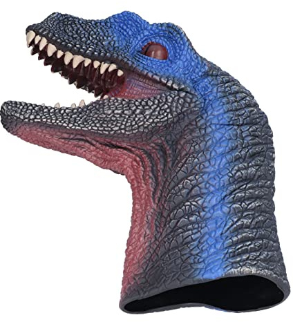 Picysa Marioneta de Mano de Dinosaurio, Juguete Interactivo de Goma No Suave para Niños