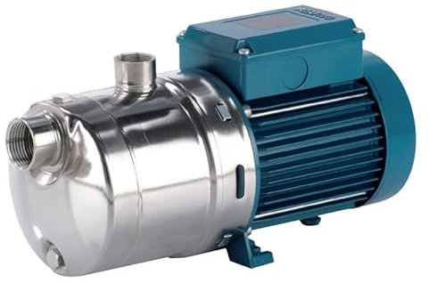 Pompe a eau domestique et industrielle multicellulaire horizontale Calpeda MXH205 - Triphasé 380V - Jusqu'à 4,8 M3/H - Puits peu profonds - Approvisionnement en eau propre - Jardinage et irrigation