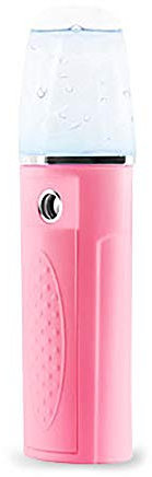 Viso Sauna Nano Ionico Vapore Viso Ricaricabile USB - Pulizia punti neri pori ringiovaniscono e idratano la pelle per una complessità, rosa