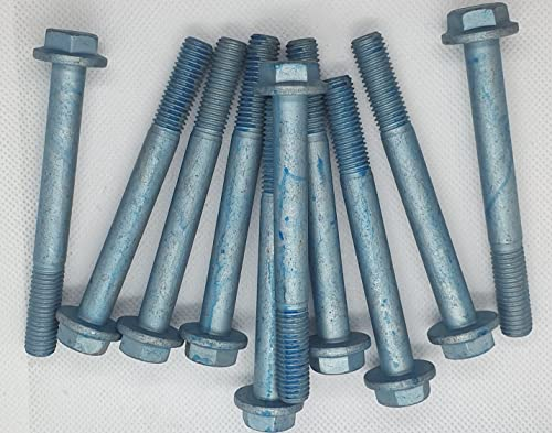 10x Sechskantschraube M10x90 EN1665 Stahl 10.9, verzinkt & blau passiviert (A2K), ideal für hochbeanspruchte Anwendungen. Robust, korrosionsbeständig & zuverlässig.