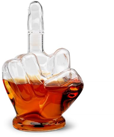 Connoisseur Creations The Finger Glass Spirit Decanter - Caraffa da 1 litro con tappo