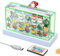 Mooroer Coperchio Switch Antipolvere Set di Basi Illuminate Accessori Switch Custodia per Switch OLED, Custodia Protettiva per Switch Docking Station, con Luce LED,Stile Natalizio