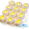 Lot de 12 bougies flottantes à LED sans flamme de 5,1 cm, étanches pendant 200 heures, à piles, adaptées pour les centres de mariage romantiques, baignoires, piscines, fontaines