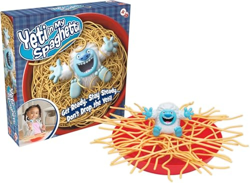 Goliath - Yeti IN MY Spaghetti - Juego de Habilidad Familiar para Niños a Partir de 4 Años – Juego de Mesa Divertido – ¡No Dejes Caer al Yeti! – 2+ Jugadores – Idea de Regalo – Versión Multilingüe