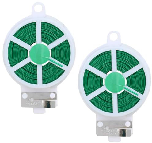 ibasenice 2rollen Multi- -bindebänder Für Gartenpflanzen Wiederverwendbare Kabelbinder Mit Schneidmesser Für Kletterpflanzen Und Weinstöcke