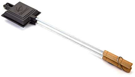 OZtrail Sandwichtoaster Einzel - Jaffle Iron Single Factory Pre-Seasoned Cookware OCI-JIS-D 10.5x54cm 1.2kg - Sandwich Maker, Sandwicheisen, Gusseisen OCI-JIS-D