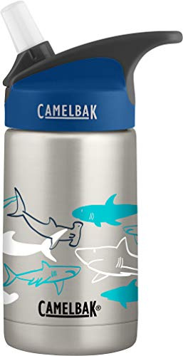 Camelbak Products LLC Eddy Kids Vacuum Stainless 12oz, Sketchy Sharks