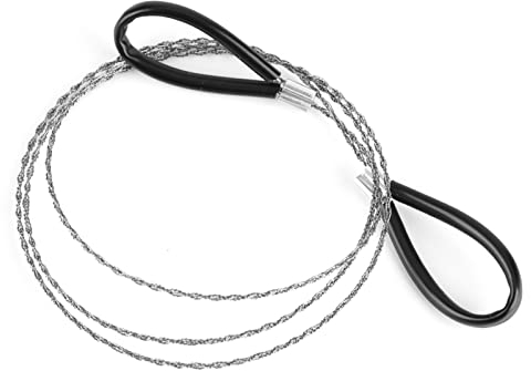 Sierra de Alambre de Acero al Aire Libre Scroll Camping Senderismo Mini Sierra Herramienta de Sierra de Cuerda Manual antioxidante