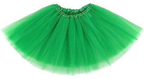 Green Tutu for Women Adults 5 Layers St. Patty's Day Halloween Costume Skirts Party Favor