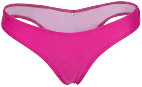 FXTYK Brasiliansk bikinibyxa för dam - Bikinibyxa - Tanga-stil - Strandkläder - V - Bikinibyxa - Baddräkt, rosa, S