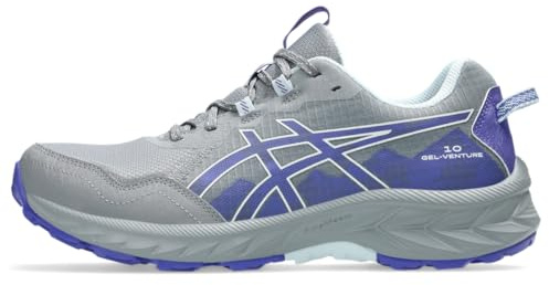 ASICS Women's Gel-Venture 10 Running Shoes, Gravel/Blue Violet, 9 Wide