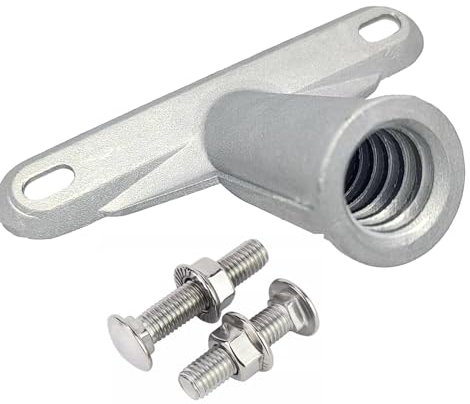 Broom Handle Bracket,5mm Thickness Deck Brush Accessories,Aluminum One-Piece Casting Metal Brackets,Broom Bracket for American Style Threadedd