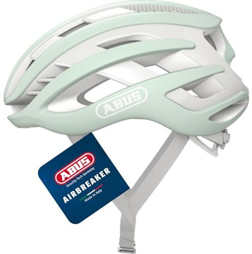 ABUS AirBreaker Casco da ciclismo - Casco da bici di fascia alta per ciclismo professionistico - Unisex, per uomo e donna Menta (Pure Mint) M (52-58 cm)
