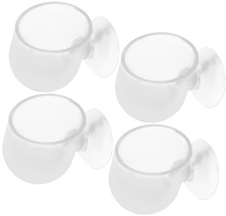 CIYODO Lot De 4 Pots Flottants pour Plantes Daquarium Tasses pour Plantes Aquatiques Mangeoires pour vers De Vase