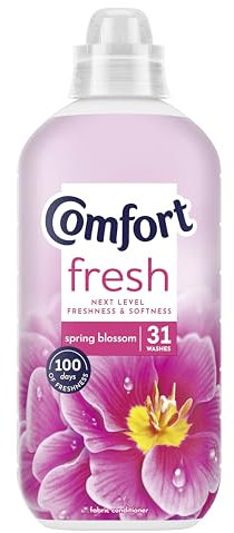 Comfort Fresh Spring Blossom Fabric Conditioner Softener with Motion-Activated Fragrance Technology 100 Days of Freshness 31 washes (930 ml)