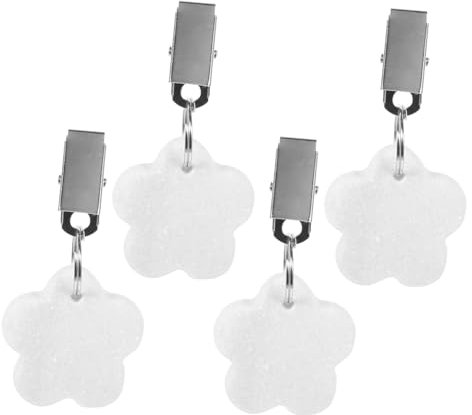 Cabilock 4 Pezzi Pesi per Tovaglia Forma Fiore da Clip Decorativi Antivento per Tovaglie da Picnic e Matrimoni Design Interni Ed Esterni