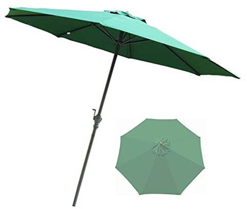 CLSDRZC Garden 7.5' Parasols Double Top Patio Sun Umbrella, Perfect for Outdoor Yard, Beach Commercial Event Market, Camping, Pool Side good
